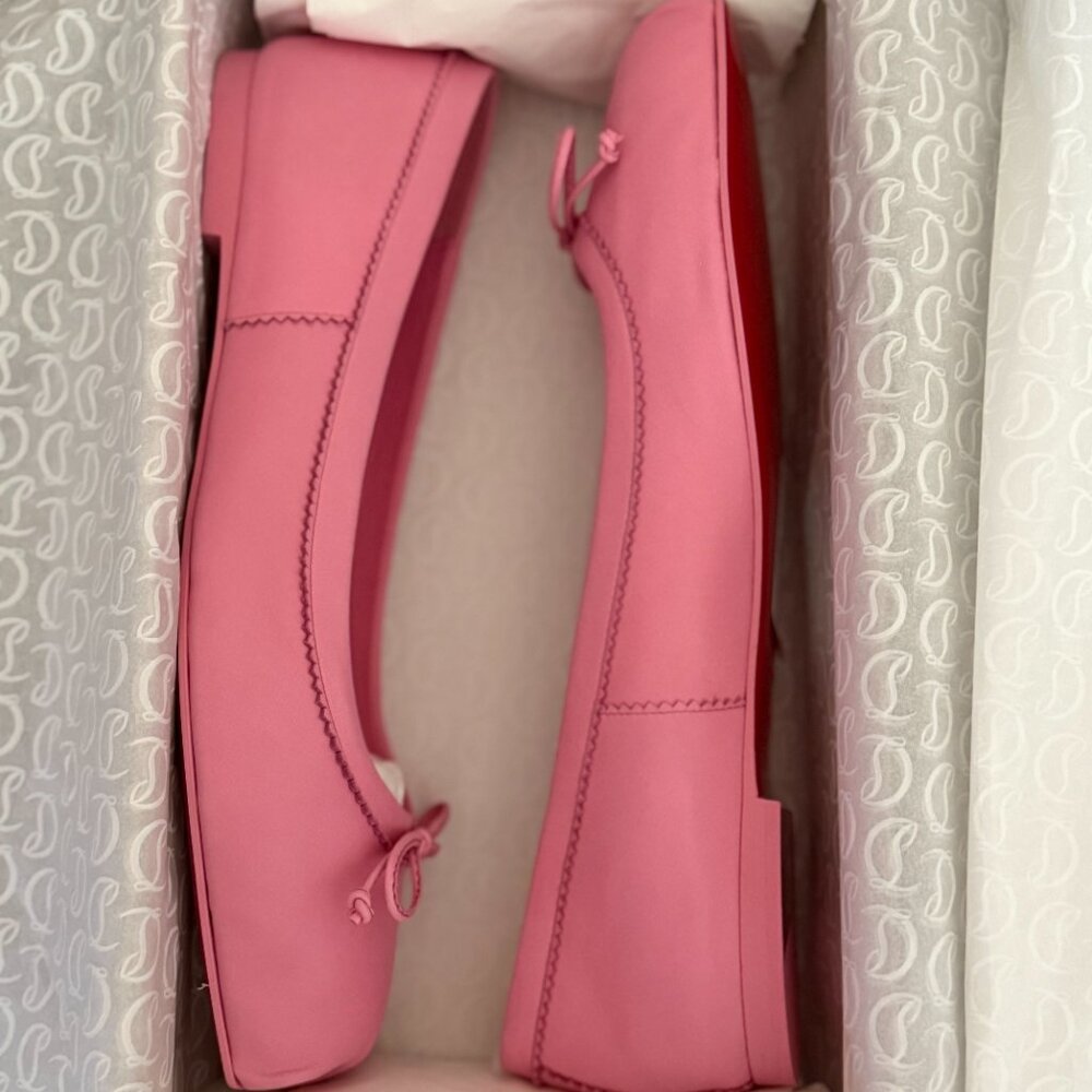 New Christian Louboutin MAMADRAGUE Leather Ballerina Ballet Flats. US Size 10.5B - Picture 2 of 13